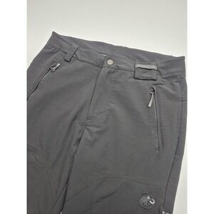 Mammut Snow Pants Mens 36x31 Black Softshell Hiking Climbing Stretch Outdoor